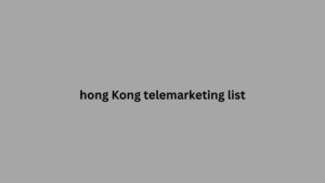 hong Kong telemarketing list 