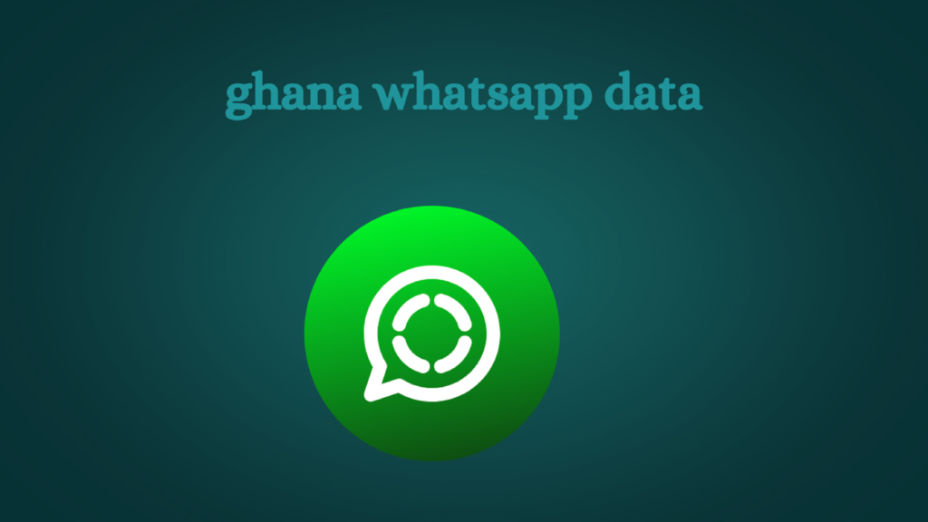 ghana whatsapp data