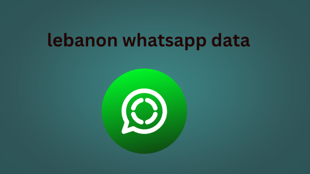 lebanon whatsapp data